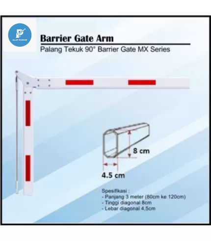 Palang Barrier Gate Tekuk 90 Derajat 3M