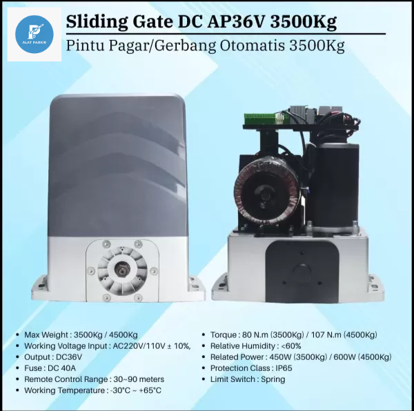 Sliding Gate DC 36V AP 3500Kg