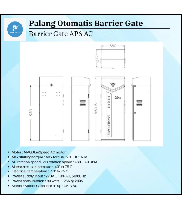 Barrier Gate MAG Servo AP6 AC