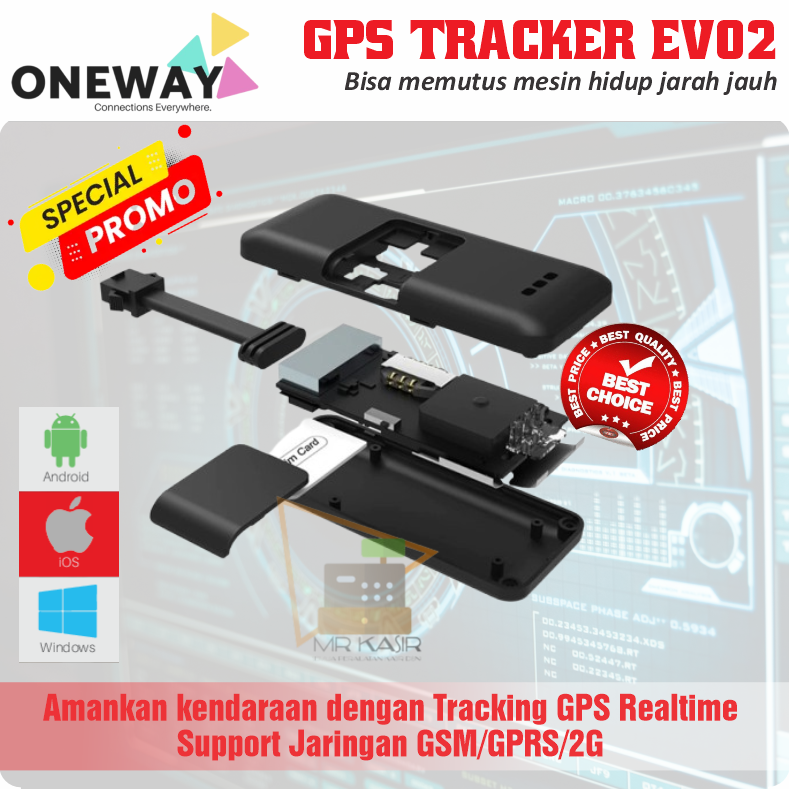 GPS Tracker Oneway EV02 Pelacak Kendaraan