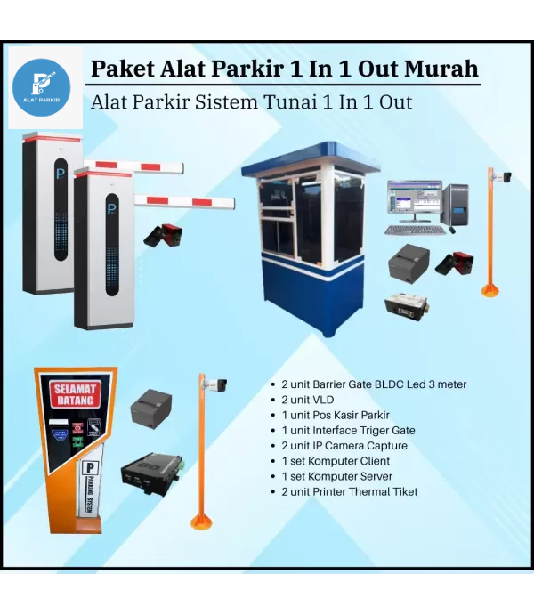 Paket Palang Parkir Berbayar Lengkap Termurah