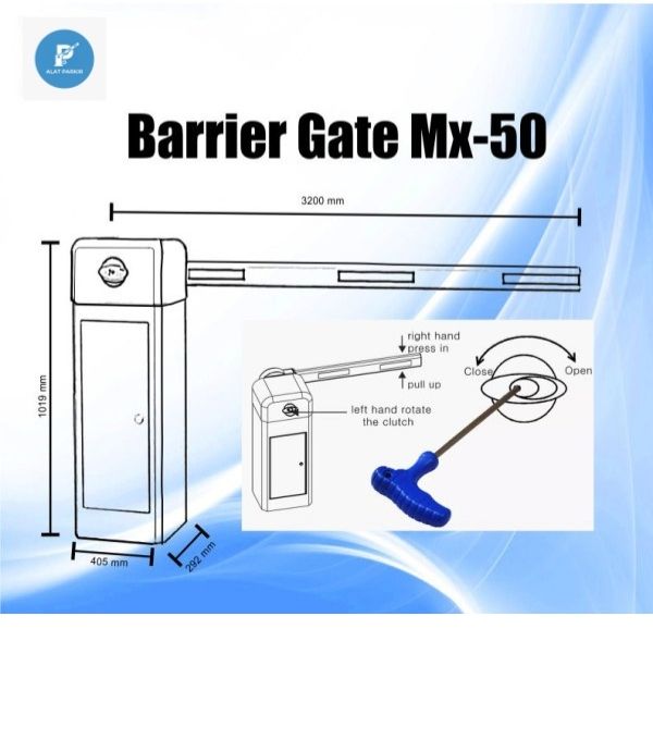Mesin Portal Otomatis | Barrier Gate MX-50 DC