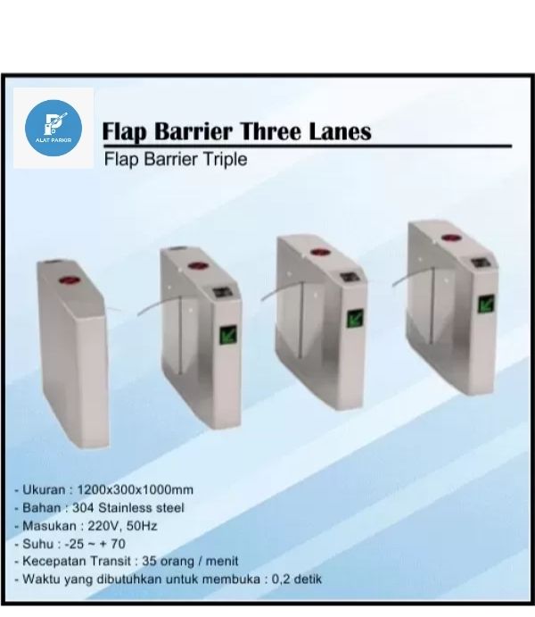 Mesin Pintu Antrian Flap Barrier